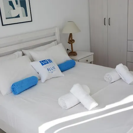 White Blue & *